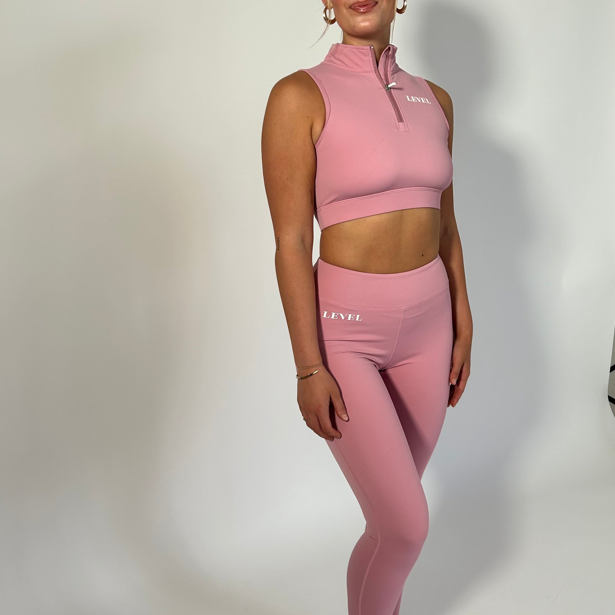 Bubblegum Zip Crop Top
