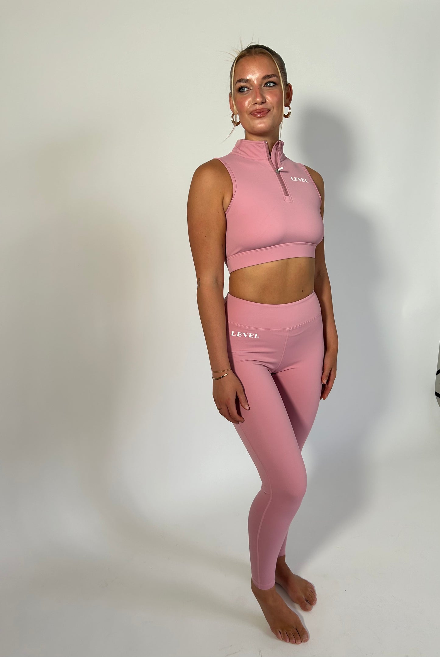 Bubblegum Zip Crop Top