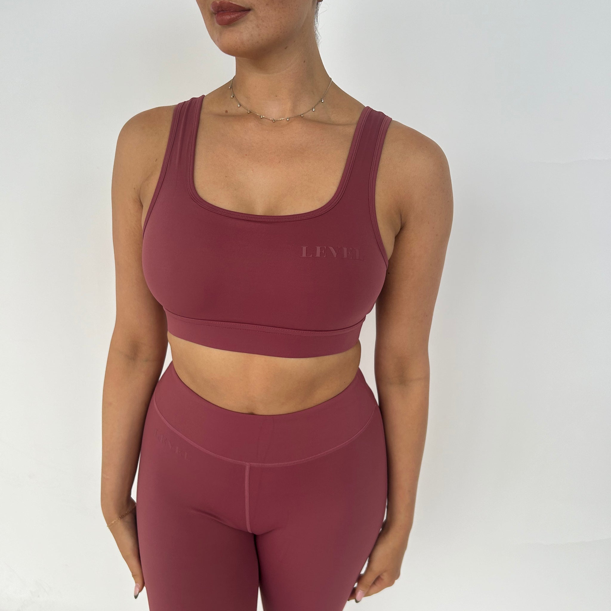 Burgundy Dance Bra Top