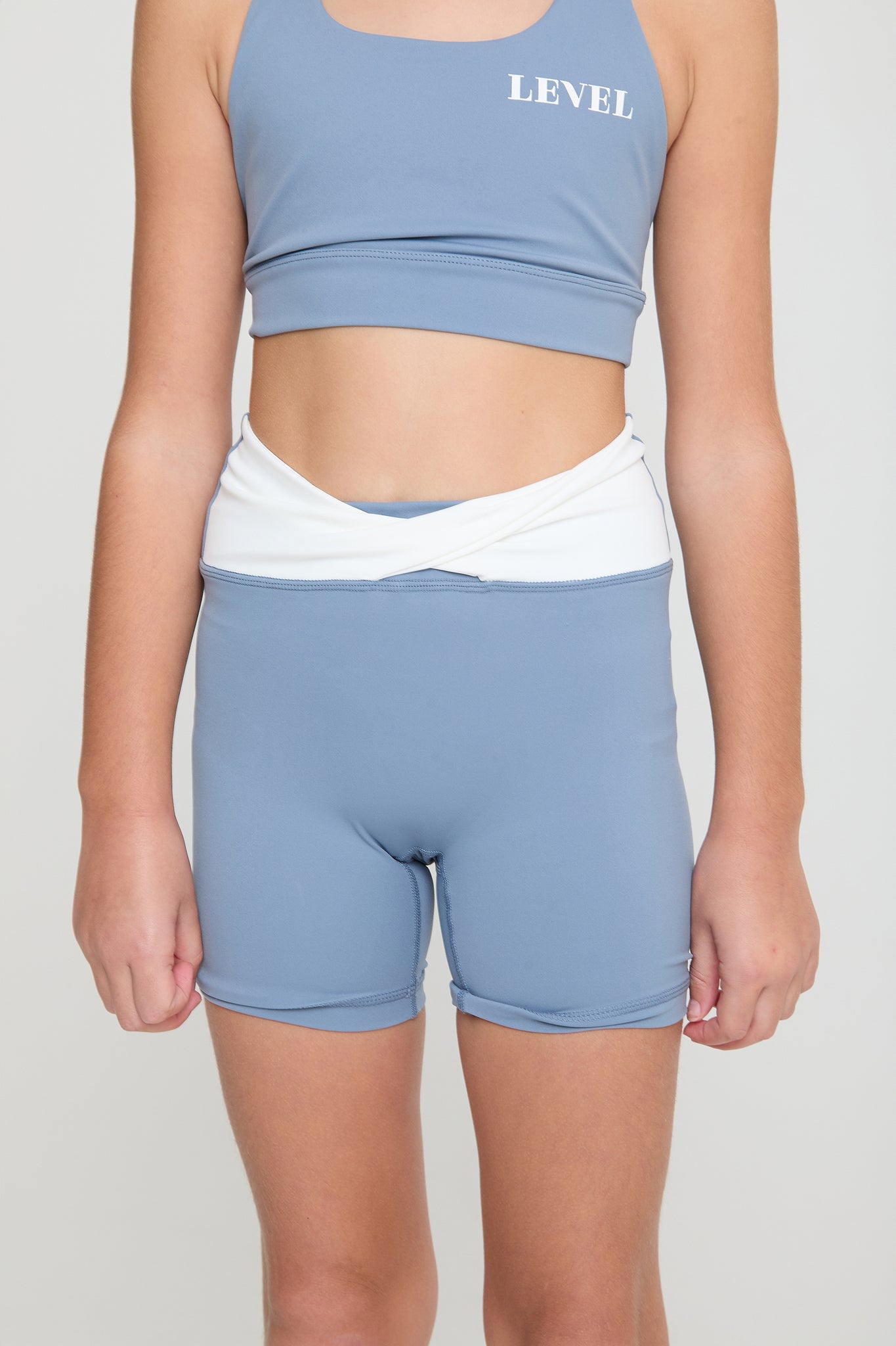 Young Dancer Blue & White Shorts