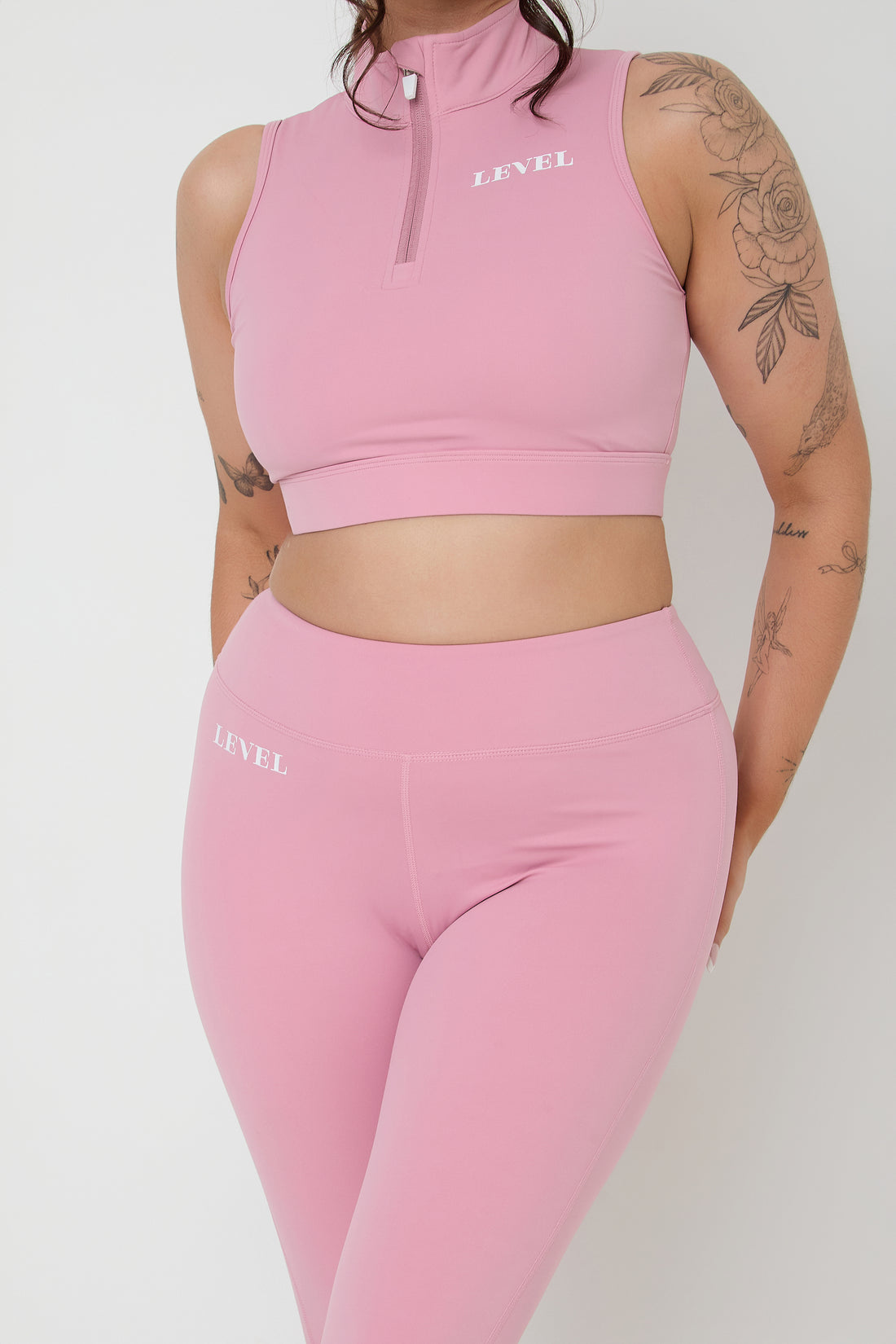 Bubblegum Zip Crop Top