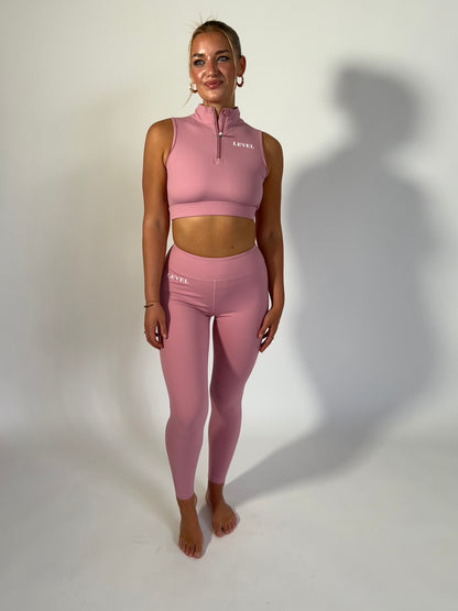 Bubblegum Zip Crop Top